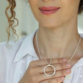 Thumbnail for your product : Soremi Jewellery Personalised Sterling Silver Full Circle Necklace