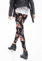 Thumbnail for your product : Forever 21 Floral Print Leggings
