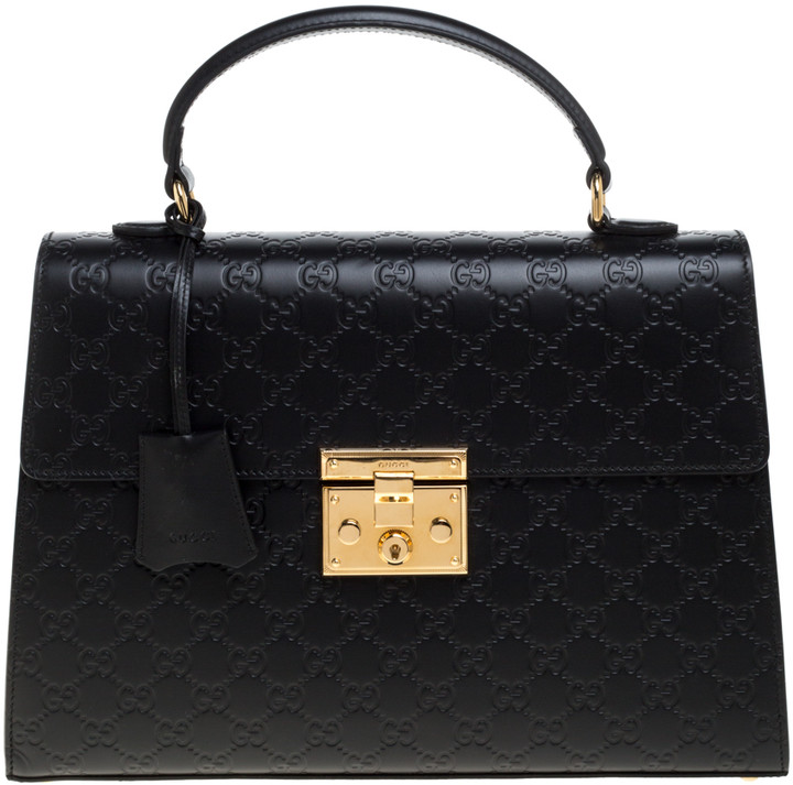 black guccissima bag