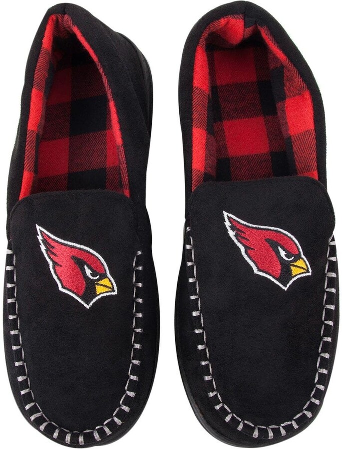 mens flannel lined leather slippers