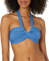 Thumbnail for your product : Seafolly Women's Standard Bandeau Halter Gathered Front Bikini Top Swimsuit