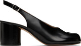 Thumbnail for your product : Maison Margiela Black Slingback Tabi Heels