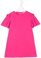 Thumbnail for your product : Il Gufo pleated-sleeve T-shirt dress