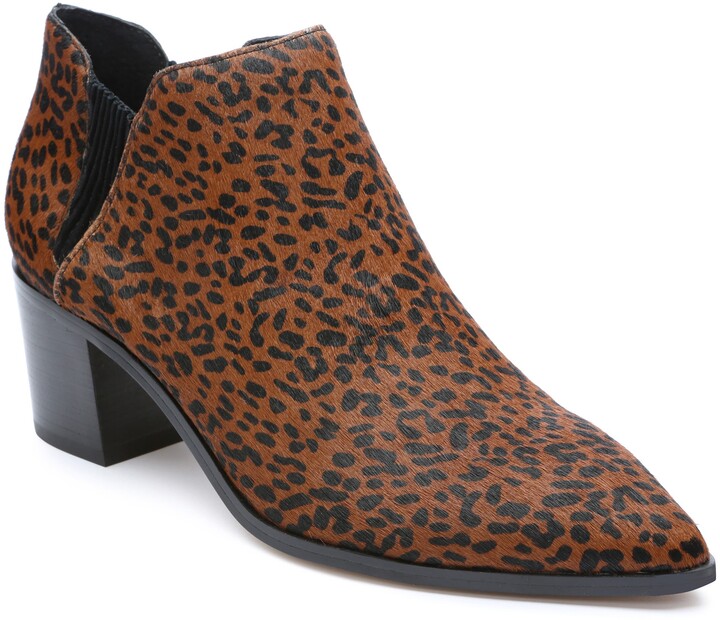 pointed toe leopard booties