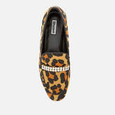 Thumbnail for your product : Dune Women's Gara Pony Jewelled Heel Loafers - Leopard