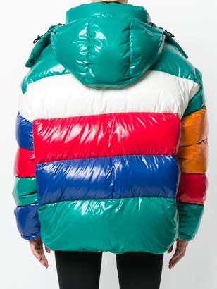 Faith Connexion panelled hooded puffer jacket