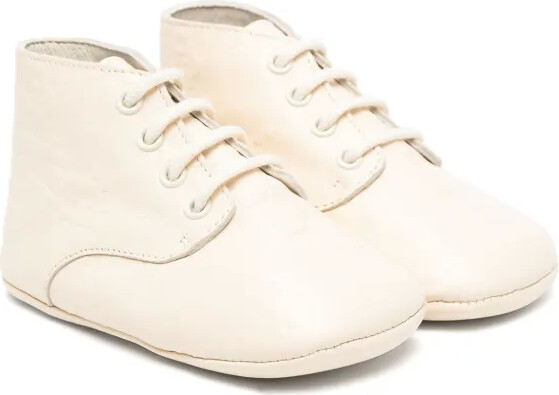Interlocking G leather pre-walkers