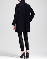 Thumbnail for your product : Jil Sander Woven Drop-Sleeve Turtleneck Pullover