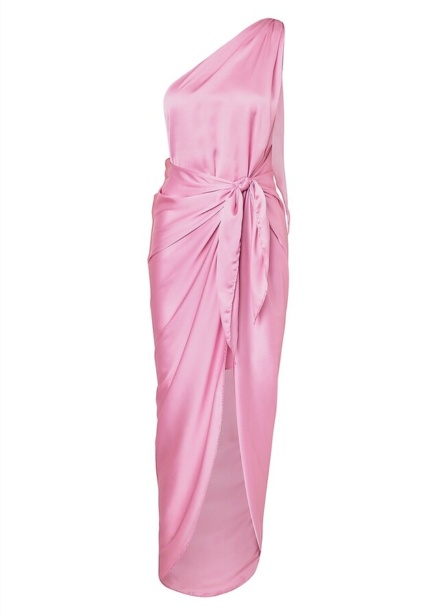 Pink One Shoulder Dress | Shop the world's largest collection of fashion |  ShopStyle