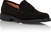 Thumbnail for your product : Barneys New York MEN'S SUEDE APRON-TOE PENNY LOAFERS