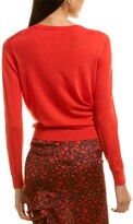 Thumbnail for your product : Maje Tie-Front Wool Cardigan