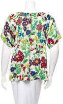 Thumbnail for your product : See by Chloe Floral Short Sleeve Top