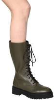 Thumbnail for your product : Moschino 40mm Leather Combat Boots