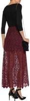 Thumbnail for your product : Alice + Olivia Jojo Jersey And Lace Maxi Dress