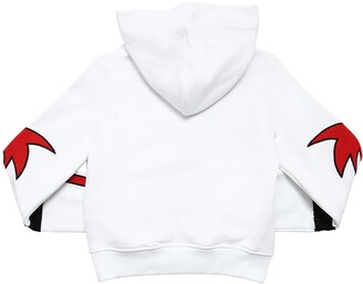 MSGM Embroidered Patch & Logo Cotton Hoodie