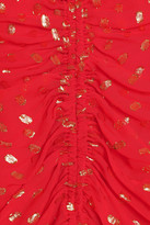 Thumbnail for your product : Alice McCall Did It Again cold-shoulder fil coupé silk-blend chiffon playsuit - Red - UK 4