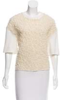 Thumbnail for your product : Giambattista Valli Wool Short Sleeve Top