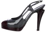 Thumbnail for your product : Chanel Patent Leather Slingback Pumps