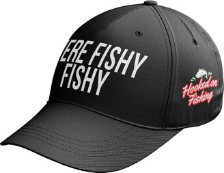 Purple Print House Fishing Gifts for Men - Fishing Hat - Here Fishy Fishy Fishing  Baseball Cap Hat Mens Funny Fishing Tackle (Navy Blue) - ShopStyle