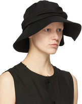 Thumbnail for your product : Y's Black Wool Frilled Fedora
