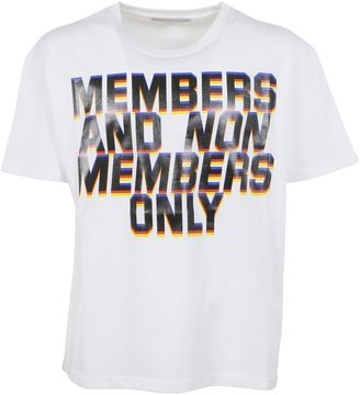Stella McCartney White Members Print T-shirt