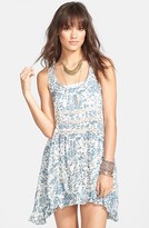 Thumbnail for your product : Free People Floral Print Lace Trim Trapeze Slipdress