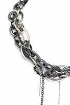 Thumbnail for your product : Belle Noel by Kim Kardashian Multi Chain Necklace in Silver/Gunmetal