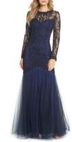 Thumbnail for your product : Tadashi Shoji Corded Lace & Tulle Gown