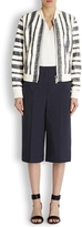 Thumbnail for your product : 3.1 Phillip Lim Cream striped leather bomber jacket