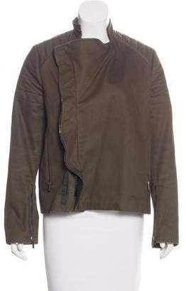 Haider Ackermann Leather-Accented Lightweight Jacket