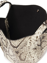 Thumbnail for your product : Elena Ghisellini Vanity S Snake-effect Leather Bucket Bag
