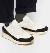 Thumbnail for your product : Common Projects Track Vintage Nubuck And Mesh Sneakers