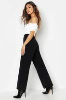 Thumbnail for your product : boohoo Stonewashed Rigid Wide Leg Jean