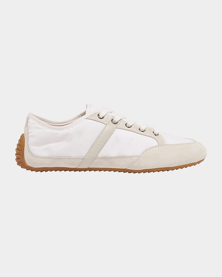 Givenchy Men's Slim Nylon and Suede Low-Top Sneakers