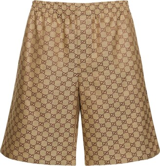 Gucci Technical Jersey Shorts W/side Bands in Black for Men