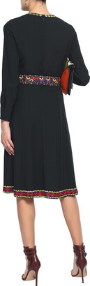 Etro Embroidered Crepe Dress