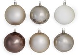 Thumbnail for your product : Bloomingdale's Shiny and Matte Silver Glass Ball Ornaments, Set of 6