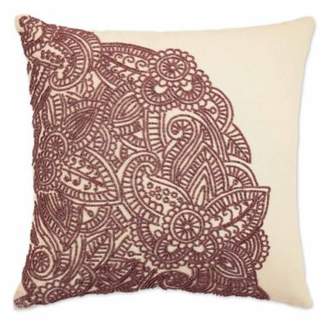 Blissliving Home Blissliving Bahia Palace 14-Inch Square Throw Pillow in Burgundy