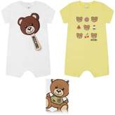 Thumbnail for your product : Moschino MoschinoYellow Teddy Romper Gift Set (2 Piece)