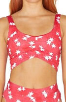 Thumbnail for your product : Hurley Star Spangled Pleated Crop Bikini Top