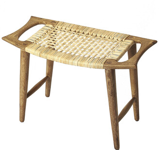 Butler Specialty Company Tristan Natural Wood & Rattan Stool
