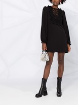 Thumbnail for your product : P.A.R.O.S.H. Embroidered Crew Neck Dress