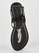 Thumbnail for your product : Very Twist Embellished Flat Sandal - Black