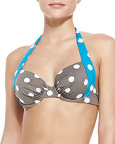 Thumbnail for your product : Tommy Bahama Paint Dot Halter-Neck Underwire Bikini Top