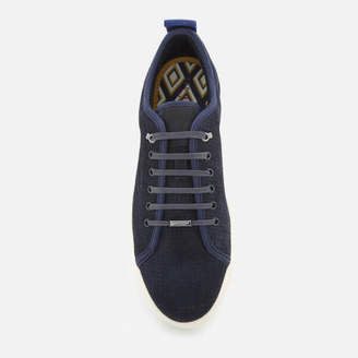 Ted Baker Men's Kaliix Perforated Suede Low Top Trainers - Dark Blue
