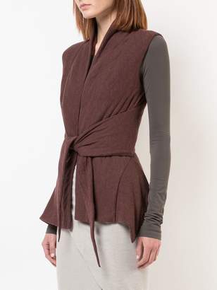 Rick Owens Lilies padded tie front gilet