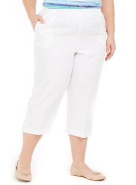 Alfred Dunner Plus Size Pull-On Capris