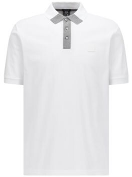 white collared t shirt