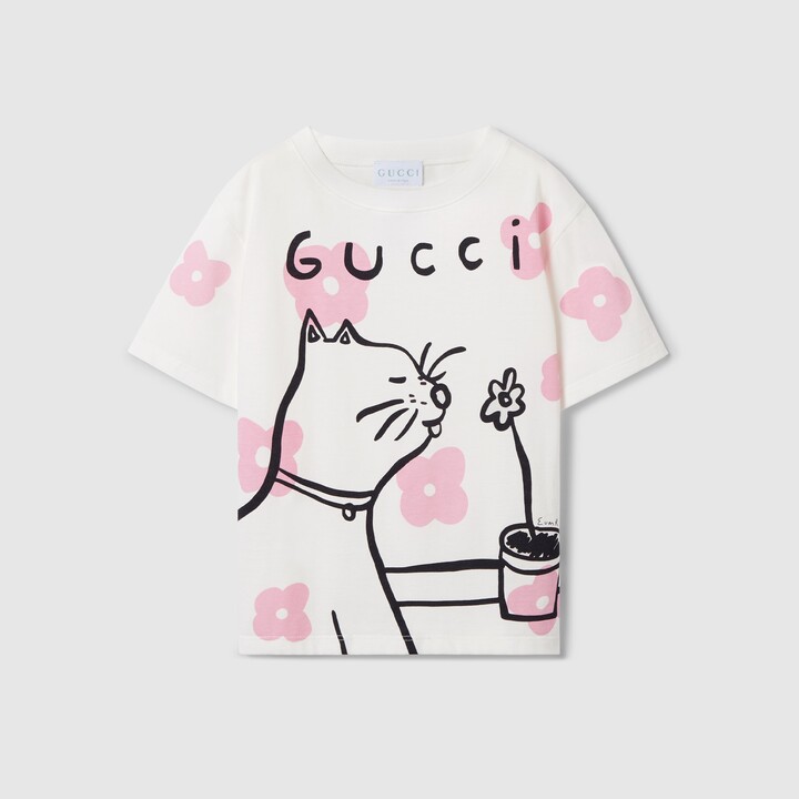 Gucci Children's cotton T-shirt with print