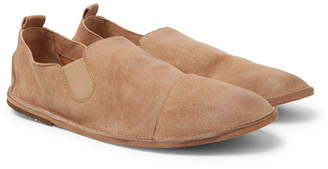 Marsèll Cap-Toe Washed-Suede Loafers - Men - Tan